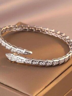 Anthropologie Serpentine  Silver Adjustable Bracelet